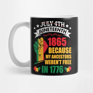 Juneteenth June 1865 Black History Afro Mug